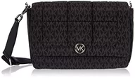 Torebki damskie - Michael Kors Lilah MD Flap Xbody, torba damska, jeden rozmiar, Blk/Opticwht, Taille unique - miniaturka - grafika 1