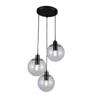 Lampy sufitowe - Light Prestige Puerto 3 wisząca czarna LP-004/3P BK - miniaturka - grafika 1