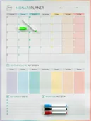 Kalendarze - Planer magnetyczny miesięczny w.niemiecka - Plan your life - miniaturka - grafika 1