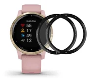 Akcesoria do smartwatchy - ZESTAW 2X Szkło Hybrydowe FULL GLUE 5D do Garmin Vivoactive 4S czarny - miniaturka - grafika 1