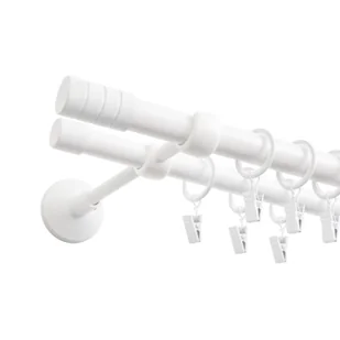 Karnisz podwójny Vito II 240 cm 19/16 mm biały mat GO/ON! - Karnisze - miniaturka - grafika 1