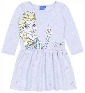 Sukienki i spódniczki dla dziewczynek - Szara sukienka ELSA KRAINA LODU DISNEY - grafika 1