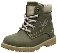 Botki damskie - TOM TAILOR Damskie botki 5870502, zielony khaki 00007, 40 EU - miniaturka - grafika 1
