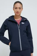 Kurtki damskie - Helly Hansen kurtka przeciwdeszczowa Belfast II damska kolor granatowy 53433-990 - miniaturka - grafika 1