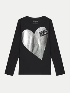Guess Bluzka J4BI16 J1314 Czarny Regular Fit - Bluzki damskie - miniaturka - grafika 1