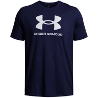 Koszulki męskie - Koszulka męska Under Armour Sportstyle Logo granatowa 1382911 408 L - miniaturka - grafika 1