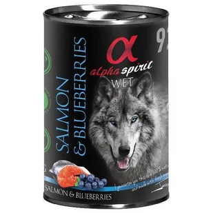 Alpha Spirit ŁOSOŚ Z JAGODAMI 400G - Mokra karma dla psów - miniaturka - grafika 3