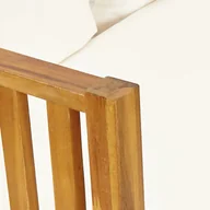 Ławki ogrodowe - vidaXL 2-osobowa ławka ogrodowa z poduszkami 122 cm drewno akacjowe 310307 - miniaturka - grafika 1