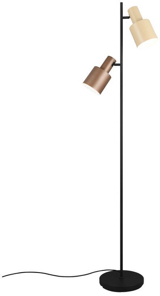 Lampa podłogowa Trio Lampa podłogowa ELIOR DL217419400 Trio z przełącznikiem nożnym beżowa brązowa