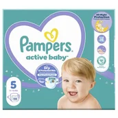 Pieluchy - Pieluchy jednorazowe PAMPERS Active Baby 5 11-16 kg (111 sztuk) - miniaturka - grafika 1