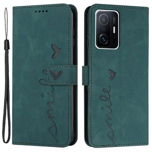 Do Xiaomi 11T 5G / 11T Pro 5G Etui na telefon z nadrukiem w kształcie serca PU Skin-touch Feeling Wallet Stand Wielobarwny Green - Etui i futerały do telefonów Do Xiaomi 11T 5G / 11T Pro 5G Etui na telefon z nadrukiem w kształcie serca PU Skin-touch Feeling Wallet Stand Wielobarwny Green - Etui i futerały do telefonów - miniaturka - grafika 1