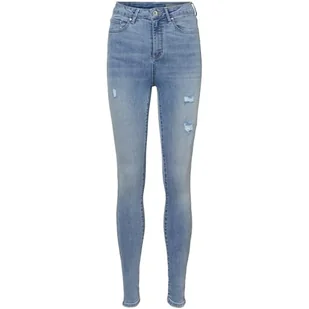 VERO MODA Damskie spodnie jeansowe, jasnoniebieski (light blue denim), (L) W / 30L - Spodnie damskie - miniaturka - grafika 1