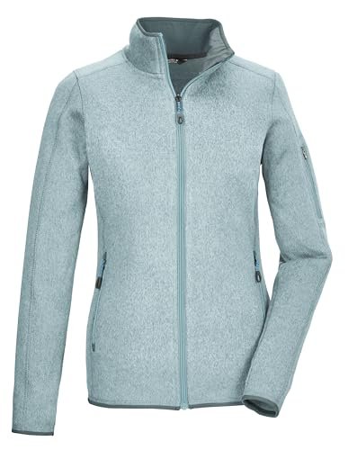 killtec Damska kurtka polarowa/kurtka polarowa ze stójką KOW 111 WMN KNT FLC JCKT, jasny lodowy błękit, 46, 41800-000