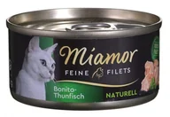 Mokra karma dla kotów - MIAMOR Feine Filets Naturelle tuńczyk bonito 80g - miniaturka - grafika 1