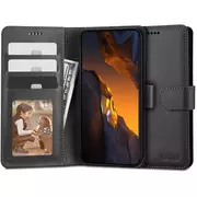 Portfele - Etui portfel Wallet do Xiaomi Poco F5 Black - miniaturka - grafika 1
