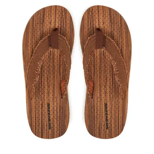 Japonki Skechers Tantric-Fritz 205098/BRN Brązowy - Klapki i japonki męskie - miniaturka - grafika 1
