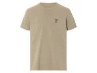 Koszulki męskie - LIVERGY® T-shirt męski z bawełny (Beżowy, L (52/54)) - miniaturka - grafika 1