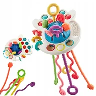 Zabawki sensoryczne - OŚMIORNICA ZABAWKI EDUKACYJNE INTERAKTYWNE DLA DZIECI MONTESSORI 18msc+ - miniaturka - grafika 1