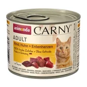 Mokra karma dla kotów - animonda Carny mokra karma dla kota dorosłego Wołowina, kurczak i serca kacze 12x200 g - miniaturka - grafika 1