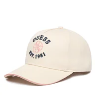 Czapki damskie - Czapka z daszkiem Guess V6RZ03 WO07T Beżowy - miniaturka - grafika 1