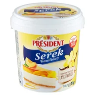 Dodatki do ciast w proszku - Serek Waniliowy President 1kg - miniaturka - grafika 1
