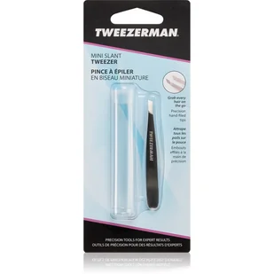 Tweezerman Mini Slant Tweezer Classic Stainless - Pozostałe akcesoria do makijażu - miniaturka - grafika 1