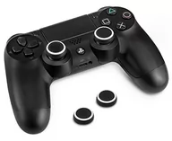 Akcesoria do Xbox - mumbi 2 x silikonowe nakładki ochronne kompatybilne z PS5 PS4, antypoślizgowe nakładki joystick Thumb Grip Stick Contolle czarno-białe - miniaturka - grafika 1