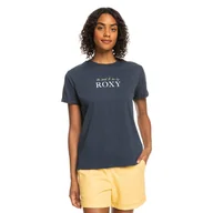 Koszulki i topy damskie - Damska Koszulka z krótkim rękawem ROXY NOON OCEAN J TEES ERJZT05490-BSP0 – Granatowy - miniaturka - grafika 1