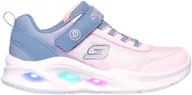 Buty dla dziewczynek - Skechers buty dziecięce S-Lights: Sola Glow - Ombre Deluxe 303714L GYLP gray 35 - miniaturka - grafika 1