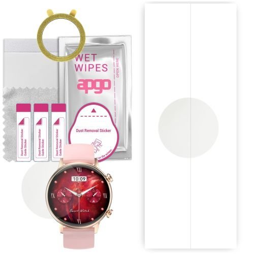 1x folia hydrożelowa MATOWA do Rubicon RNCF09 - apgo Smartwatch Hydrogel MATTE Protection Ochrona na ekran smartwatcha