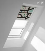 Rolety - Roleta 2w1 zaciemniająco - plisowana DFD Velux - Kolekcja Dziecięca - miniaturka - grafika 1