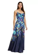 Sukienki - Vera Mont Vera Mont Sukienka damska 8418/4024, ciemnoniebieska/mięta, 44, ciemnoniebieski/miętowy, 44 - miniaturka - grafika 1