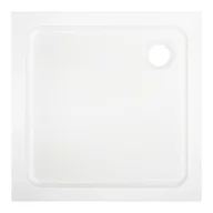 Dommel Brodzik akrylowy kwadratowy 70 x 70 x 15 cm biały