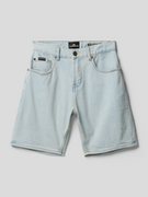 Spodnie i spodenki dla chłopców - Szorty jeansowe z detalami z logo model ‘BIZON ICED’ - miniaturka - grafika 1