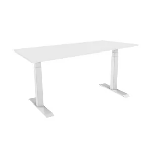 celexon Professional eAdjust-58123 biurko elektryczne z regulacją wysokości białe z białym blatem 150 x 75 cm - Biurka - miniaturka - grafika 1