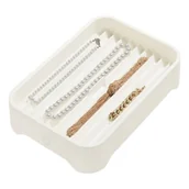 Koszyki łazienkowe - Biały organizer na biżuterię iDesign Eco Bin, 28,12x19,23 cm - miniaturka - grafika 1