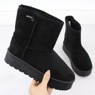 Botki damskie - Wodoodporne śniegowce damskie mukluki czarne Big Star OO274898 - miniaturka - grafika 1