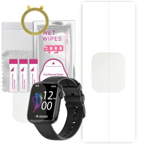 1x folia hydrożelowa MATOWA do Kello DX103 - apgo Smartwatch Hydrogel MATTE Protection Ochrona na ekran smartwatcha