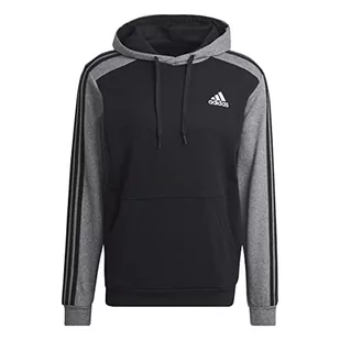 adidas Męska bluza z kapturem M Mel HD, czarna/biała, XS, Czarny/blckme, XS - Bluzy męskie - miniaturka - grafika 1