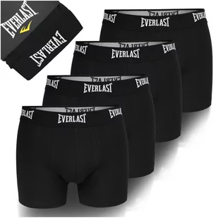 Everlast Bokserki Męskie Bawełniane Czarne 4 sztuki Rozmiar M - Majtki męskie - miniaturka - grafika 1