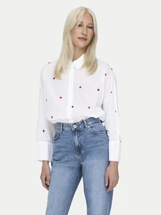 ONLY Koszula New 15283743 Biały Box Fit - Koszule damskie - miniaturka - grafika 1