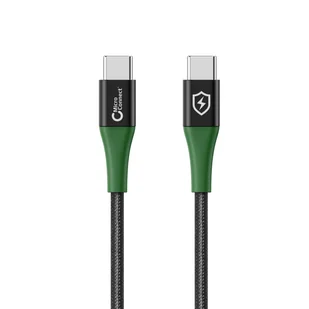 Microconnect MC-SMART USB-C-C-02 kabel USB USB 2.0 2 m USB C Czarny, Zielony - Kable USB - miniaturka - grafika 1