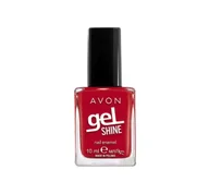 Lakiery do paznokci - AVON GEL SHINE LAKIER DO PAZNOKCI RED IS RED 10ML - miniaturka - grafika 1