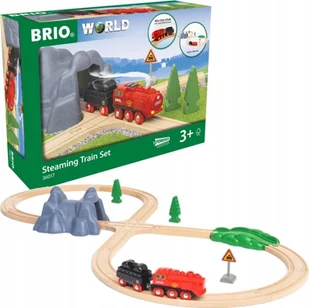 Ravensburger BRIO 36017 Zestaw z kolejką na parę na baterie - Klocki - miniaturka - grafika 1