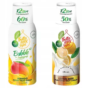 Zestaw 2x Syrop Fruttamax Mango Radler Light Cytryna - Syropy i koncentraty owocowe - miniaturka - grafika 1