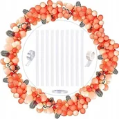 Balony i akcesoria - Okrągły stojak ramka na girlandy balonowe Łuk Balonowy 150 cm Biały - miniaturka - grafika 1