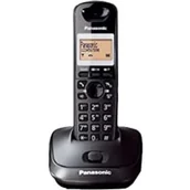 Telefony OUTLET - Panasonic KX-TG2511PD telefon bezprzewodowy DECT (wysoka jakość rozmowy bez zakłóceń, podświetlany wyświetlacz LCD 1.4cala), czarny - miniaturka - grafika 1