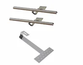 Akcesoria do kolektorów i fotowoltaiki - Zestaw montażowy dostawka, kolektor płytowy Weber 2.0 na dach skośny, karpiówka - miniaturka - grafika 1