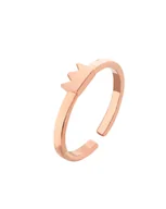 Pierścionki - Pierścionek z różowego złota z koroną - miniaturka - grafika 1