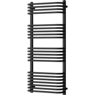 Grzejniki łazienkowe - Mexen Apollo grzejnik łazienkowy 1210 x 550 mm, 641 W, czarny - W117-1210-550-00-70 - miniaturka - grafika 1